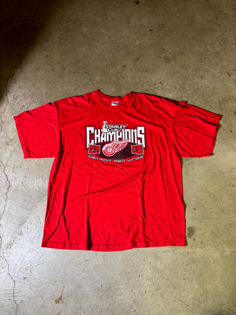 2008 Detroit Red Wings Stanley Cup Tee-2XL