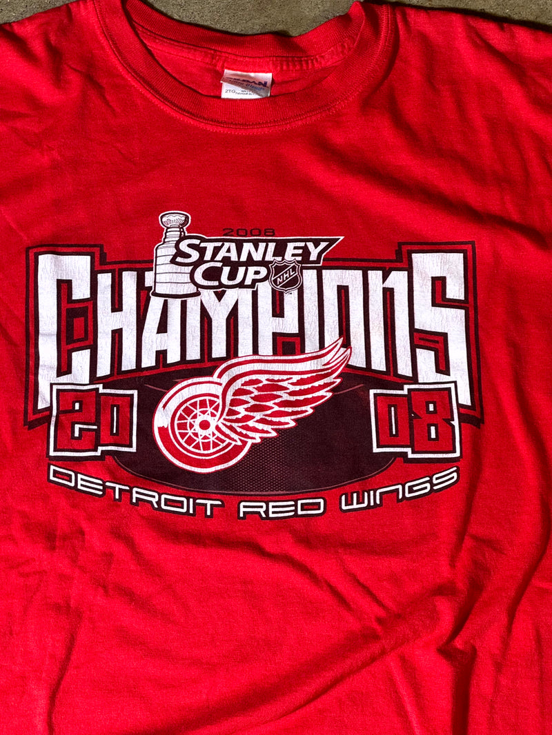 2008 Detroit Red Wings Stanley Cup Tee-2XL