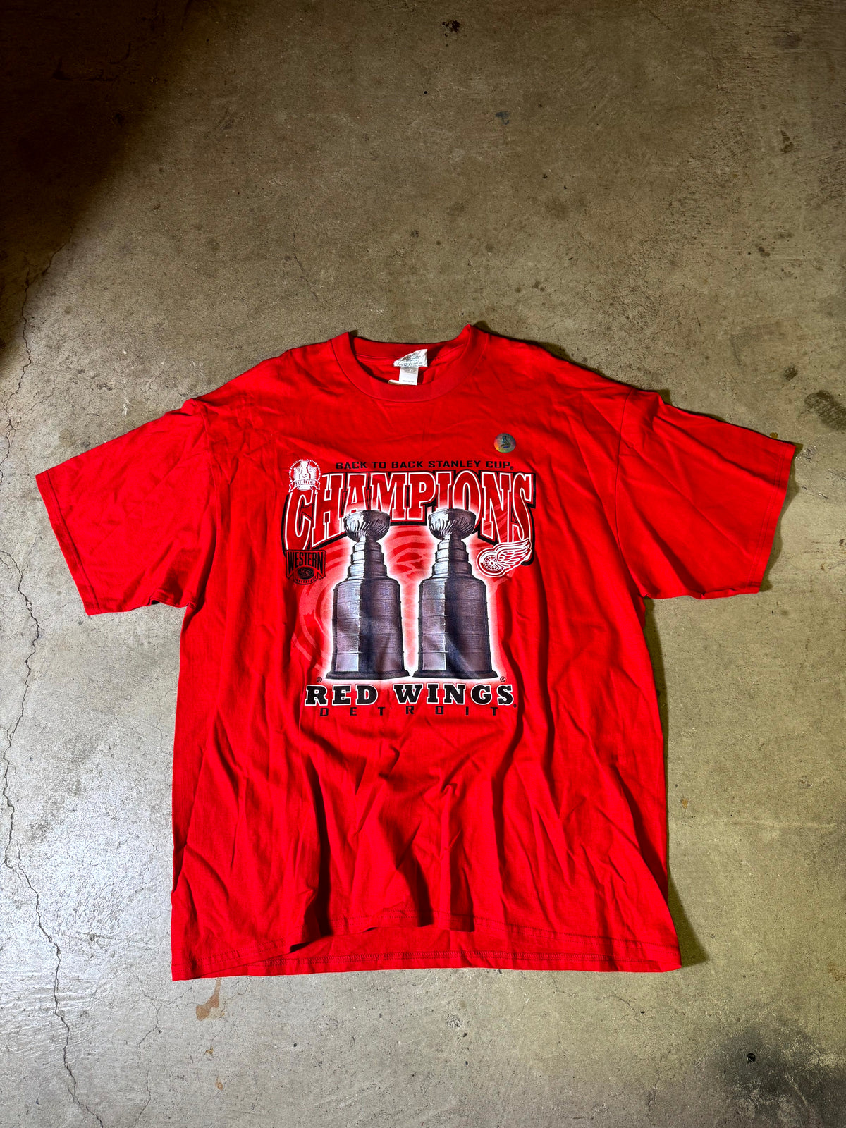 98 Detroit Red Wings Stanley Cup Tee-2XL