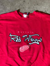 90s Stitched Detroit Red Wings Crewneck-XL