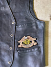 80s Harley Davidson Leather Vest-L