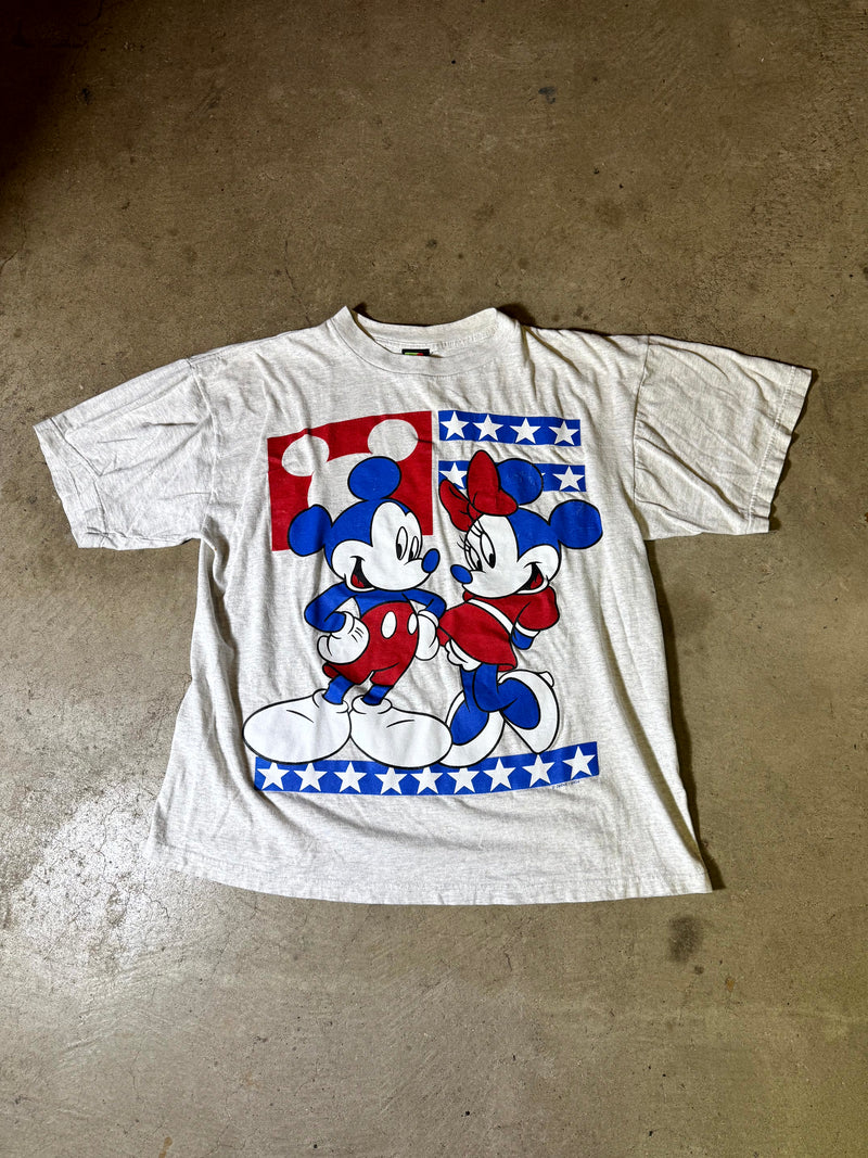 90s Disney Mickey & Minnie Tee-L