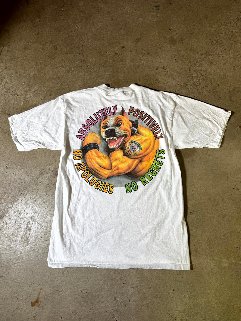 90s Authentic Muscle Design Bodybuilding Tee-L
