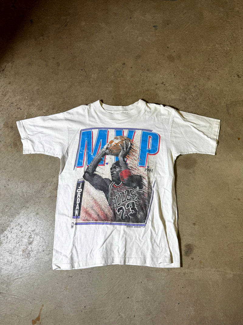 90s Michael Jordan Majic Johnson Tee-L