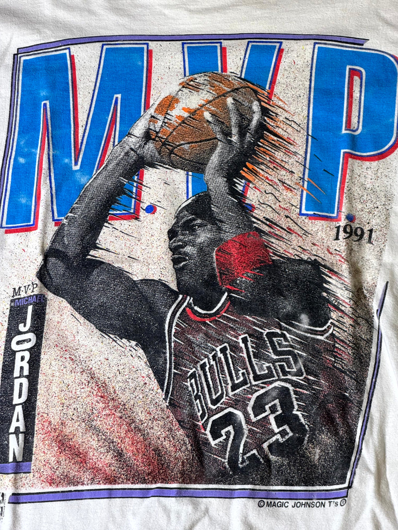 90s Michael Jordan Majic Johnson Tee-L