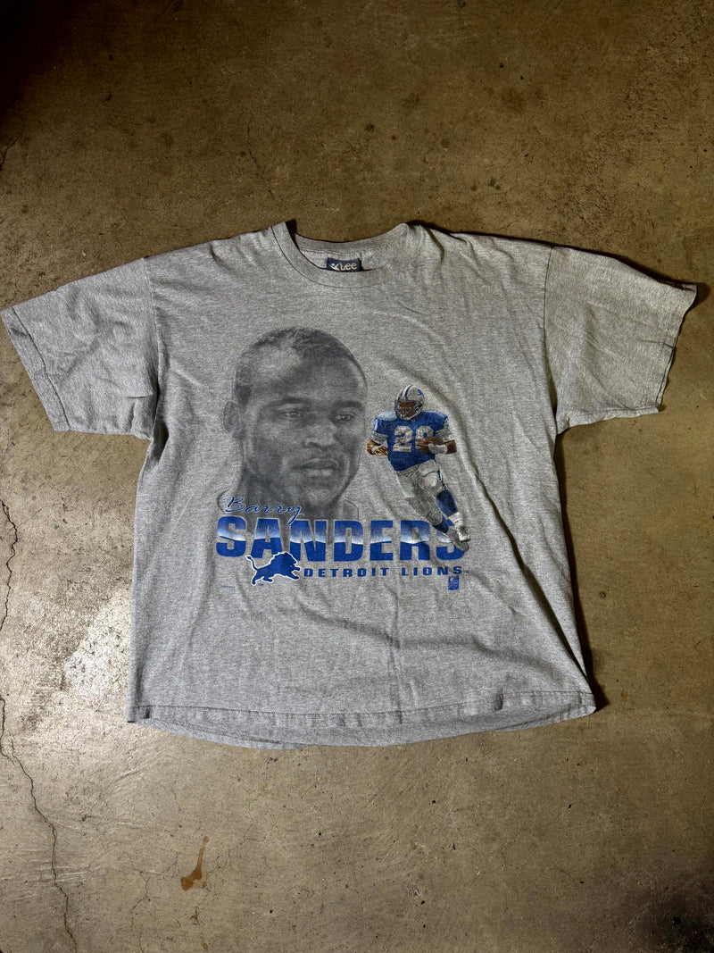 90s Detroit Lions Barry Sanders Tee-XXL