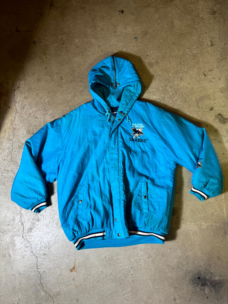 90s San Jose Sharks jacket-L